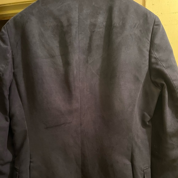 Mens Zara suede blue blazer size 36 - Picture 3 of 3